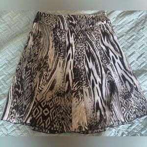 Vintage Reitmans black and white animal print skirt - size 11